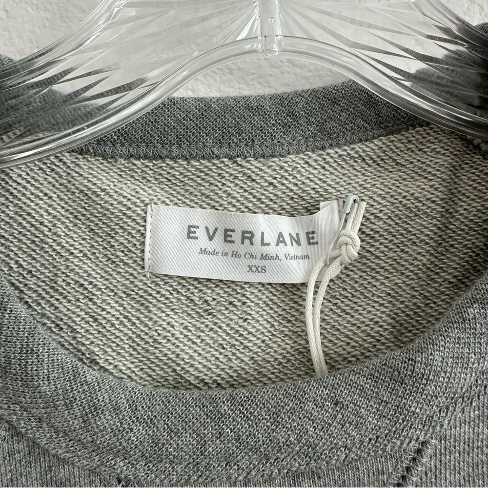 Everlane Men's The Classic French Terry Crew Sweatshirt in Heather Gray Size XXS